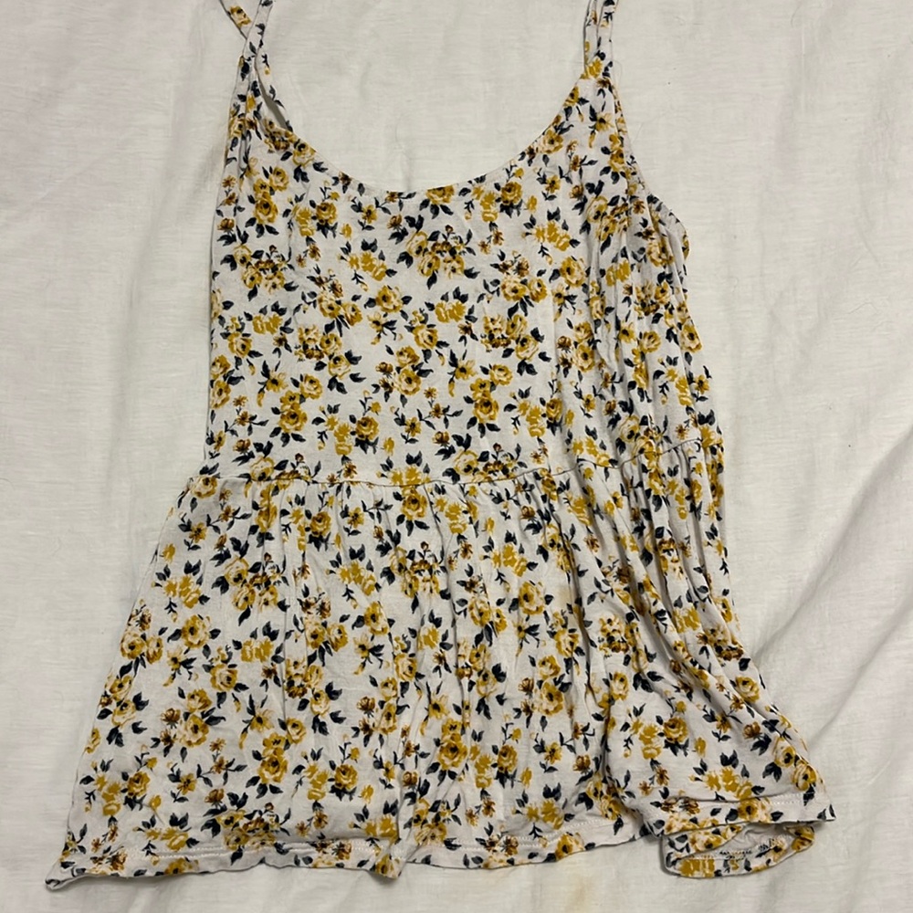 American Eagle babydoll floral tank